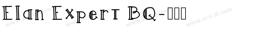Elan Expert BQ字体转换